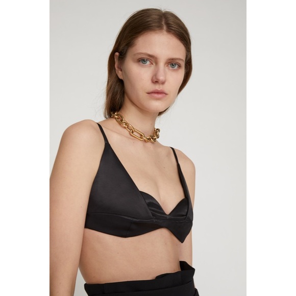 Jil Sander Nikita Satin Bra Top Sz 34 - Picture 1 of 15